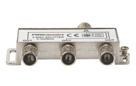 купить Делитель TVх3 5-1000МГц +4F-разъема в Ухте Делитель TVх3 5-1000МГц +4F-разъема