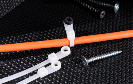 Хомут 150*3,6мм нейлон белый под винт Rexant 100шт