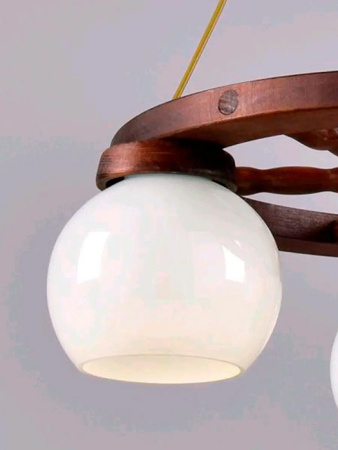 Светильник подвесной (люстра) 3*60Вт E27 коричневый 