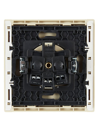 купить Фортепиано ваниль розетка скрытая 1-мест заземление IP20  в Ухте Фортепиано ваниль розетка скрытая 1-мест заземление IP20