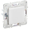 Сканди арктический белый выключатель кнопочный 1кл скрытая 10А IP20