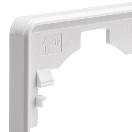 MIELE ROUND Рамка 1-постовая белая KRANZ