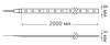 Лента свд 12В 8Вт/м 60свд/м 4000К 900лм/м 5050 IP20 Gauss 2м Basic