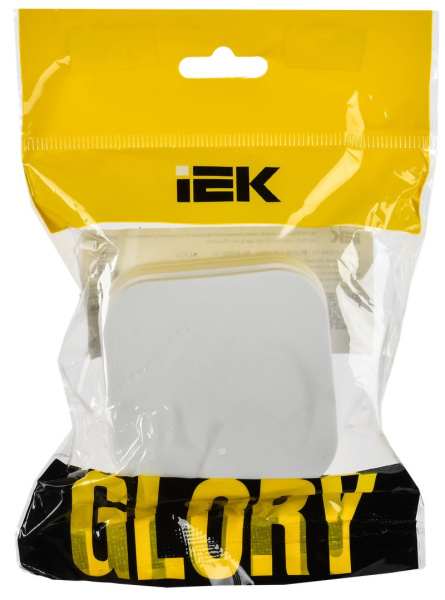 Глори белый выключатель 1кл открытая 10А IP20 