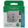 AtlasDesign белый розетка скрытая 1-мест заземление шторки USB IP20 