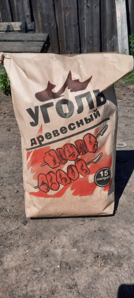 купить Уголь древесный березовый 3кг в Ухте Уголь древесный березовый 3кг