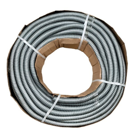 купить Металлорукав 25мм сталь IP00 Р3-ЦХ с протяжкой EKF  в Ухте Металлорукав 25мм сталь IP00 Р3-ЦХ с протяжкой EKF