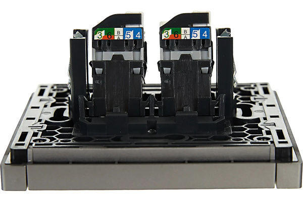 купить Фортепиано сталь механизм RJ45 2x8(8) скрытая 2-ая Cat5e в Ухте Фортепиано сталь механизм RJ45 2x8(8) скрытая 2-ая Cat5e