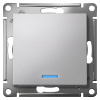 AtlasDesign мокко переключатель 1кл с подсветкой скрытая 10А IP20 