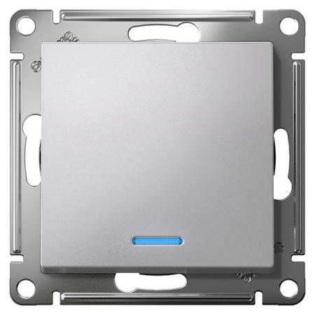 AtlasDesign мокко переключатель 1кл с подсветкой скрытая 10А IP20 