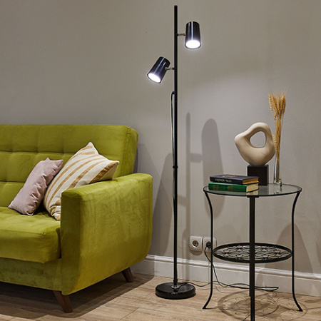 Торшер свд 12Вт 4500К 900лм черный ULM-T600 2х6W диммер