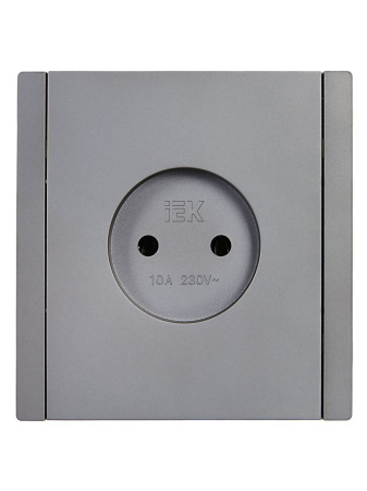 Фортепиано сталь розетка скрытая 1-мест IP20 