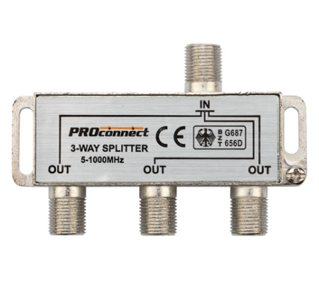 купить Делитель TVх3 5-1000МГц +4F-разъема в Ухте Делитель TVх3 5-1000МГц +4F-разъема