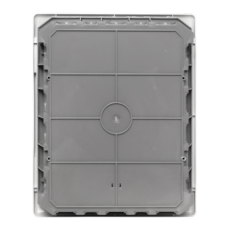 Бокс 24мод встраиваемый белый черная прозрачная дверь IP41 SlimBox EKF