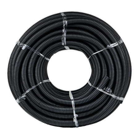 купить Труба гофра 32мм ПНД легкая 50м EKF черный с протяжкой  в Ухте Труба гофра 32мм ПНД легкая 50м EKF черный с протяжкой