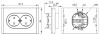 купить Фортепиано серый розетка скрытая 2-мест заземление шторки IP20  в Ухте Фортепиано серый розетка скрытая 2-мест заземление шторки IP20
