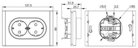купить Фортепиано серый розетка скрытая 2-мест заземление шторки IP20  в Ухте Фортепиано серый розетка скрытая 2-мест заземление шторки IP20