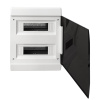Бокс 24мод встраиваемый белый черная прозрачная дверь IP41 SlimBox EKF