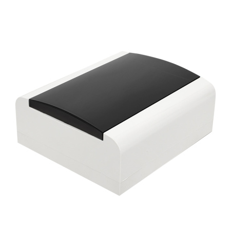 Бокс 10мод навесной белый черная прозрачная дверь IP41 SlimBox EKF 