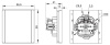 Фортепиано серый переключатель перекрестный 1кл скрытая 10А IP20 