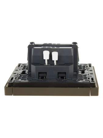 Фортепиано серый выключатель 1кл скрытая 10А IP20 