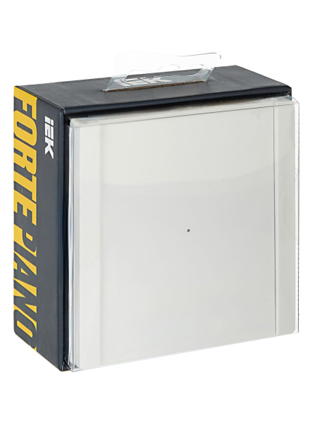 Фортепиано белый выключатель 1кл с подсветкой скрытая 10А IP20 