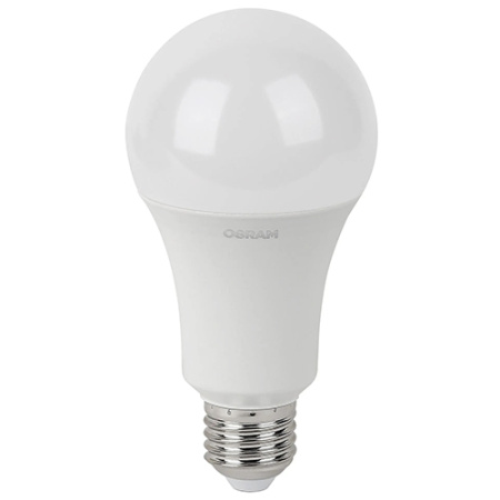 купить Лампа светодиодная 220В Е27 30Вт 4000К 2400лм стандарт A80 матовая Osram LED Value black в Ухте Лампа светодиодная 220В Е27 30Вт 4000К 2400лм стандарт A80 матовая Osram LED Value black