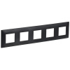 SKANDY Рамка 5-мест. SK-F05Bl черн. IEK