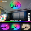 купить Светильник настенно-потолочный свд 80Вт RGB круг белый/хром  пульт ДУ Estares музыкальная, API в Ухте Светильник настенно-потолочный свд 80Вт RGB круг белый/хром  пульт ДУ Estares музыкальная, API