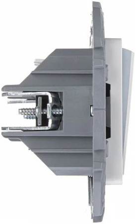 Инспириа белый переключатель 2кл с подсветкой скрытая 10А IP20