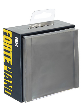 Фортепиано сталь выключатель 1кл скрытая 10А IP20 