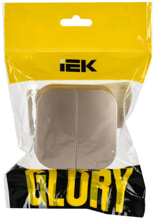 купить Глори шампань выключатель 2кл открытая 10А IP20   в Ухте Глори шампань выключатель 2кл открытая 10А IP20