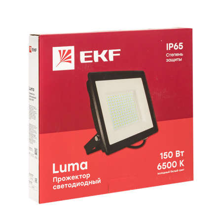купить Прожектор свд 150Вт 6500К 12000лм черный IP65 110° Luma EKF  в Ухте Прожектор свд 150Вт 6500К 12000лм черный IP65 110° Luma EKF
