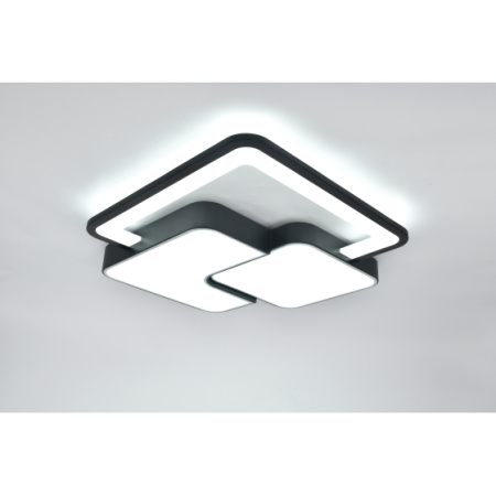 купить Светильник потолочный (люстра) свд 105Вт 3000К-6000К 5166лм белый/черный пульт диммер  в Ухте Светильник потолочный (люстра) свд 105Вт 3000К-6000К 5166лм белый/черный пульт диммер