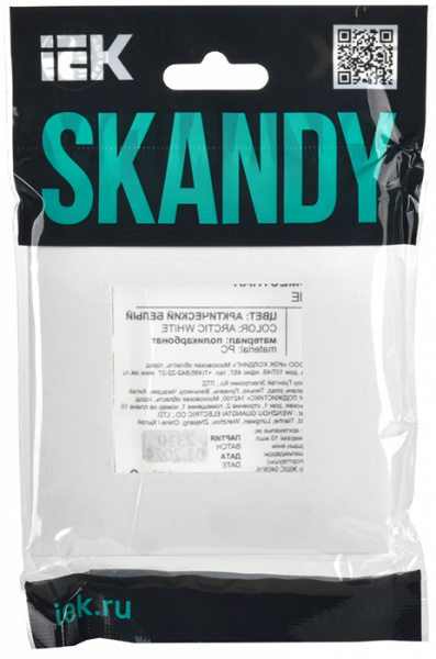 купить SKANDY Рамка 1-мест. SK-F01W арк. бел. IEK в Ухте SKANDY Рамка 1-мест. SK-F01W арк. бел. IEK