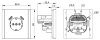 Фортепиано ваниль розетка скрытая 1-мест заземление шторки USB IP20 