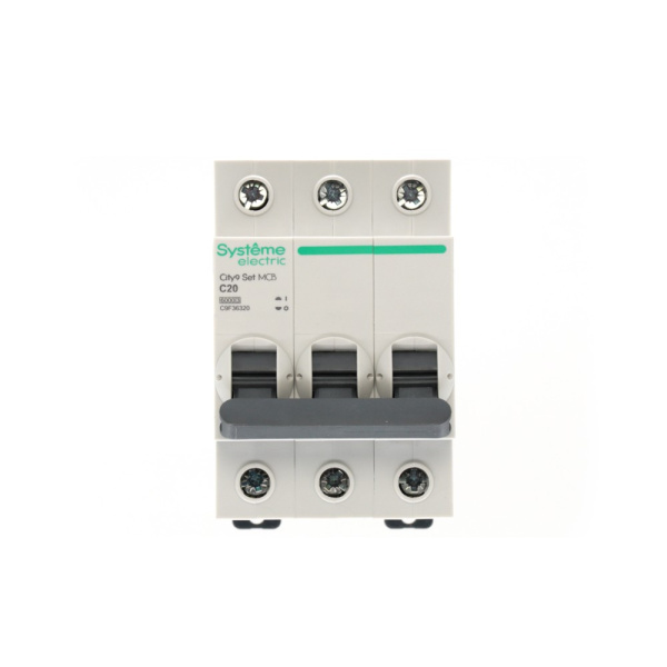 Автомат 3Р 20А C 6кА City9 Systeme Electric 