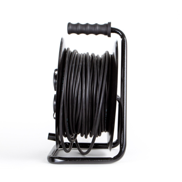 купить Удлинитель 4-мест 50м КГ 3*1,5 черный катушка металл IP44 PlexUp 3500Вт в Ухте Удлинитель 4-мест 50м КГ 3*1,5 черный катушка металл IP44 PlexUp 3500Вт