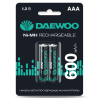 купить Аккумулятор AAA(мизинчик) 600mAh 1,2В BL2 Daewoo  в Ухте Аккумулятор AAA(мизинчик) 600mAh 1,2В BL2 Daewoo