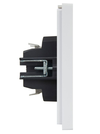 Фортепиано белый выключатель 2кл скрытая 10А IP20 