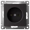 AtlasDesign карбон розетка скрытая 1-мест IP20 