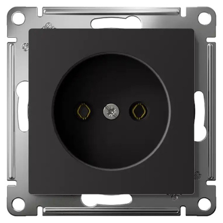 AtlasDesign карбон розетка скрытая 1-мест IP20 