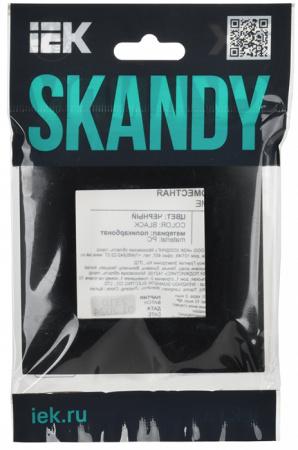 купить SKANDY Рамка 1-мест. SK-F01Bl черн. IEK в Ухте SKANDY Рамка 1-мест. SK-F01Bl черн. IEK