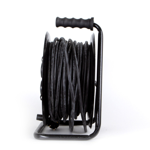 купить Удлинитель 4-мест 50м КГ 3*2,5 черный катушка металл IP44 PlexUp 4000Вт в Ухте Удлинитель 4-мест 50м КГ 3*2,5 черный катушка металл IP44 PlexUp 4000Вт