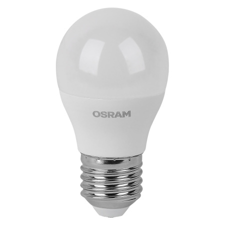 Лампа шар свд Е27 10Вт 6500К 800лм P75 матовый Osram LED Value black