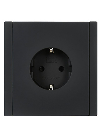 купить Фортепиано черный механизм розетки скрытая 1-мест заземление шторки IP20  в Ухте Фортепиано черный механизм розетки скрытая 1-мест заземление шторки IP20