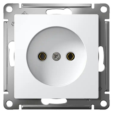 AtlasDesign белый механизм розетки скрытая 1-мест быстрозажим. клем. IP20 