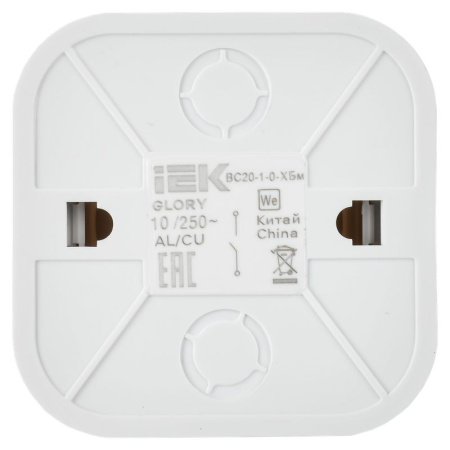 купить Глори белый выключатель кнопочный 1кл открытая 10А IP20  в Ухте Глори белый выключатель кнопочный 1кл открытая 10А IP20