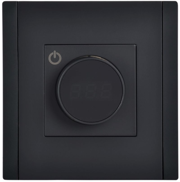 Фортепиано терморегулятор теплого пола скрытая 10А черный IEK 