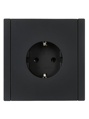 купить Фортепиано черный механизм розетки скрытая 1-мест заземление IP20  в Ухте Фортепиано черный механизм розетки скрытая 1-мест заземление IP20